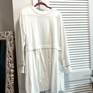 White ruffled tunic/dress